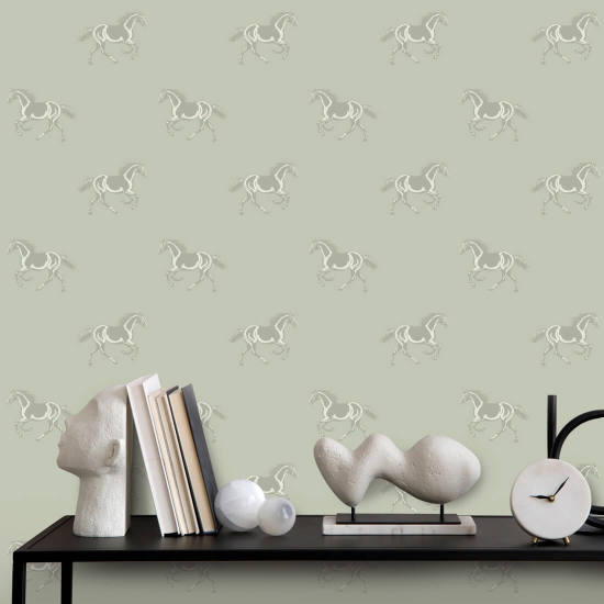 Thoroughbred Cool Taupe Wallpaper