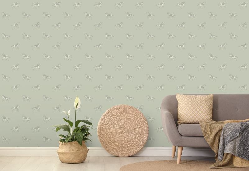 Thoroughbred Cool Taupe Wallpaper