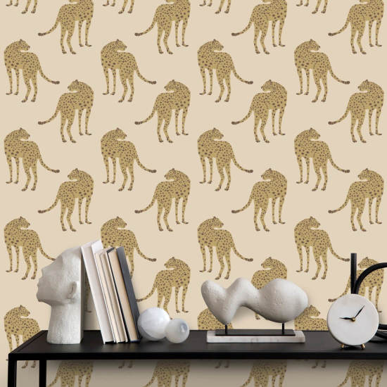 Vandrande gepard Desert Sand Bakgrund