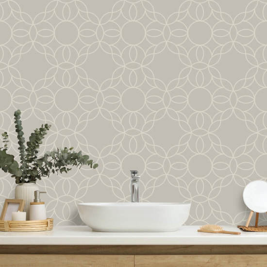 Bloom Ring Alabaster Wallpaper