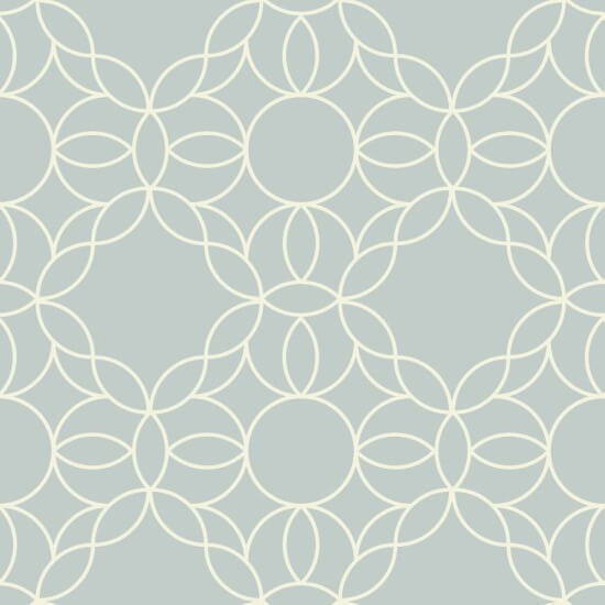 Bloom Ring Pale Mineral Blue Wallpaper