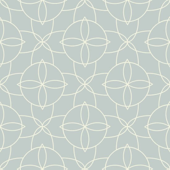 Court Rosette Pale Mineral Blue Wallpaper