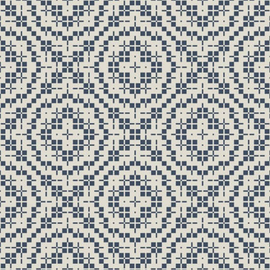Echo Tile Oxford Blue Wallpaper