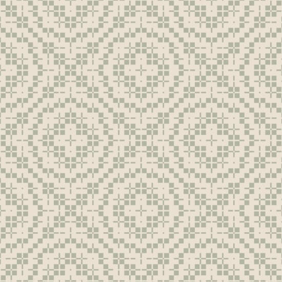Echo Tile Parchment Sage Wallpaper