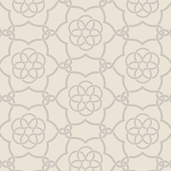 Floret Lattice Alabaster Wallpaper