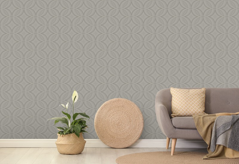 Glint Point Stone Gray Wallpaper