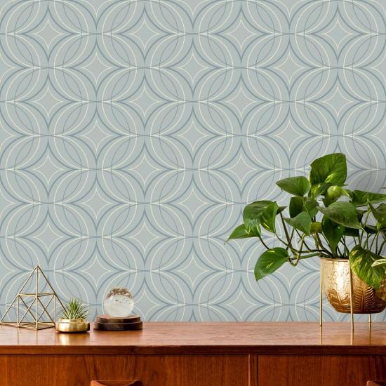 Glint Point Pale Mineral Blue Wallpaper
