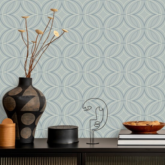 Glint Point Pale Mineral Blue Wallpaper