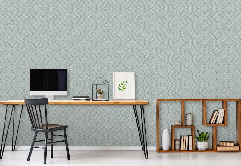 Glint Point Pale Mineral Blue Wallpaper