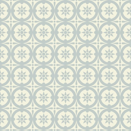 Medallion Pale Mineral Blue Wallpaper