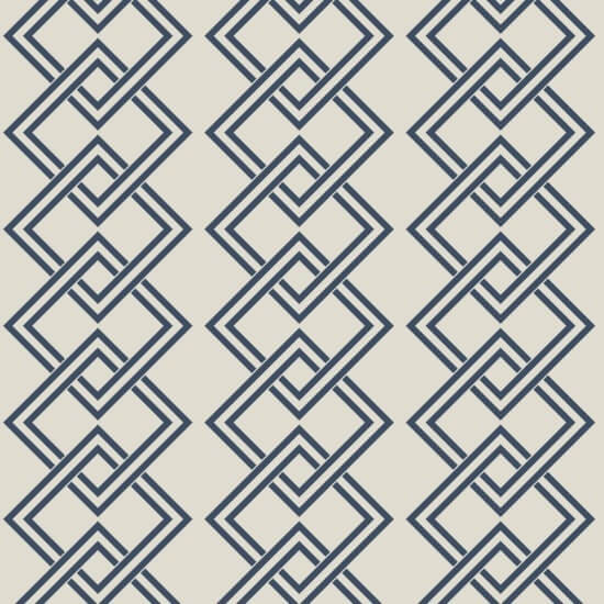 Mod Block Oxford Blue Wallpaper
