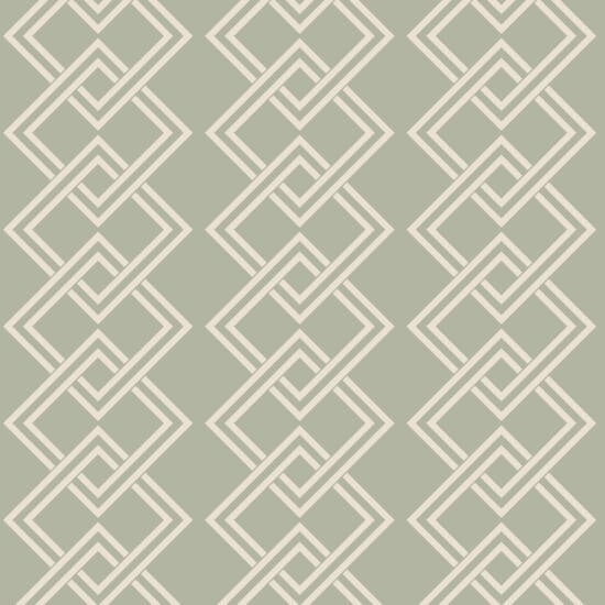 Mod Block Parchment Sage Wallpaper