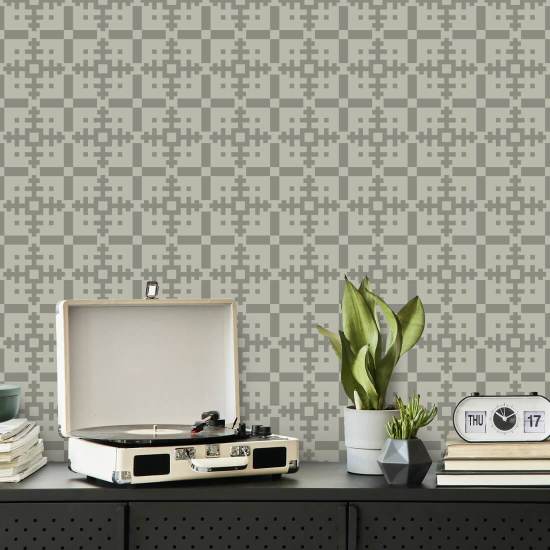 Piazza Walnut Wallpaper
