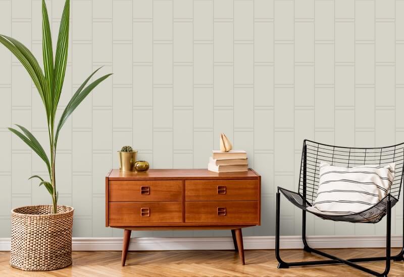 Pillar Stripe Shell Tint Wallpaper
