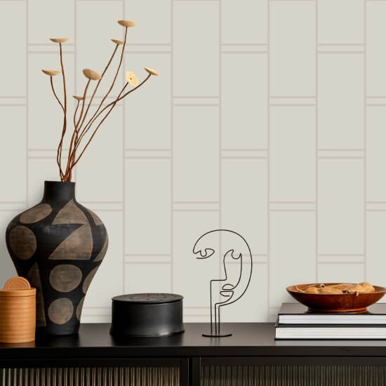 Pillar Stripe Shell Tint Wallpaper