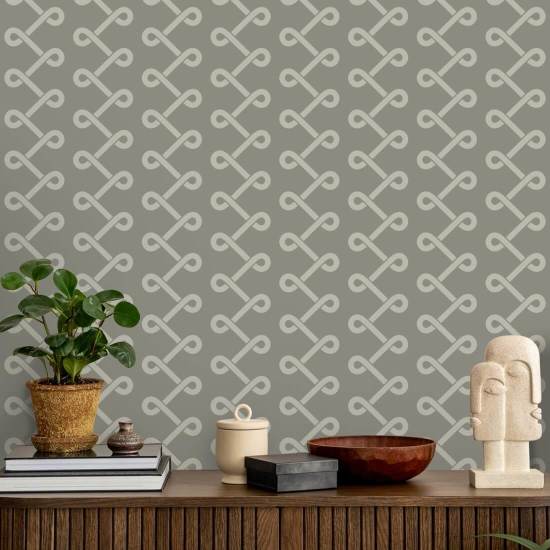 Soft Knot Walnut Wallpaper