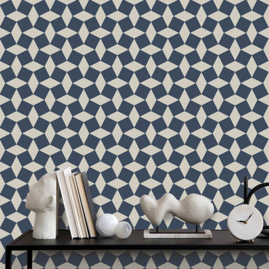 Chèque personnalisé Papier peint Oxford Blue