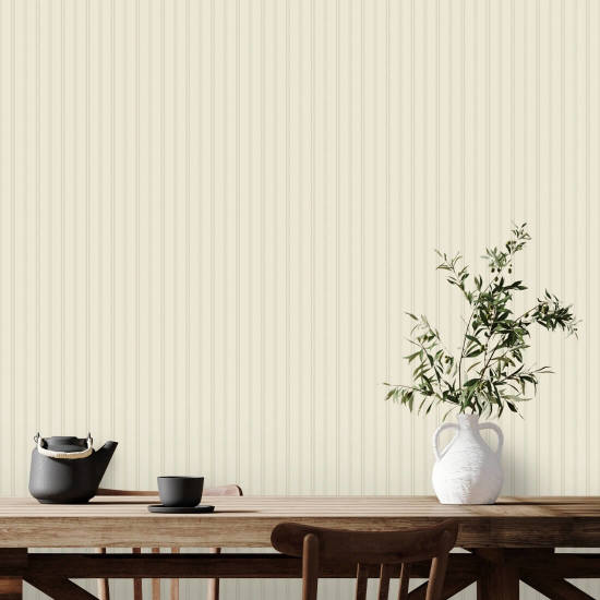 Rayure sur mesure Papier peint en coton brut