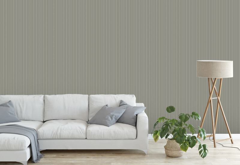 Rayure sur mesure Papier peint Walnut