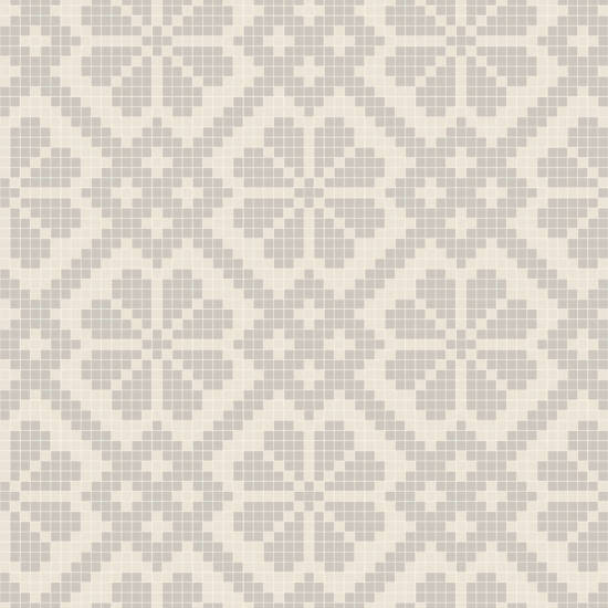 Villa Mosaic Carta da parati Ash Linen