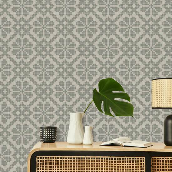 Villa Mosaic Walnoot behang