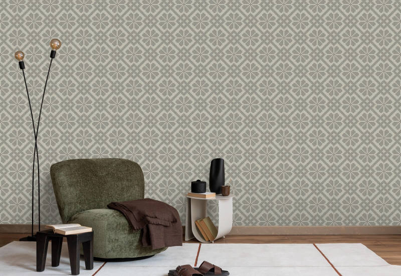 Villa Mosaic Walnoot behang