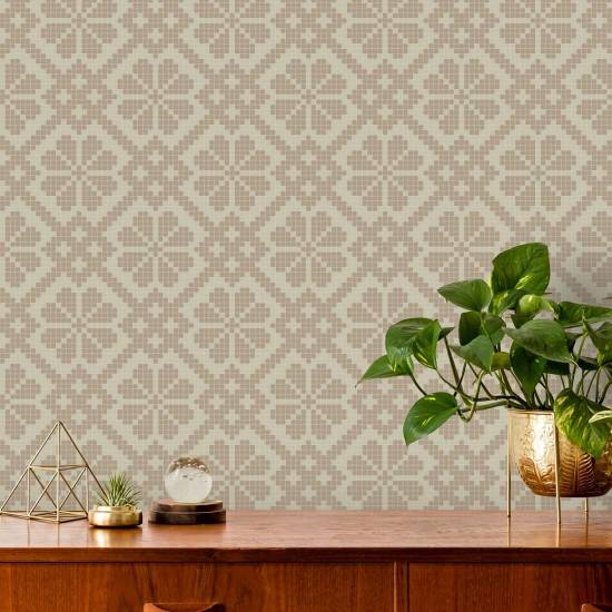 Villa Mosaic Vasket Terracotta Bakgrunn