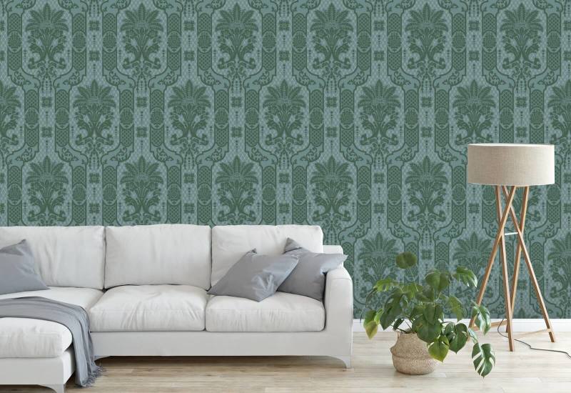 Flor colunar Papel de parede Blue Jade