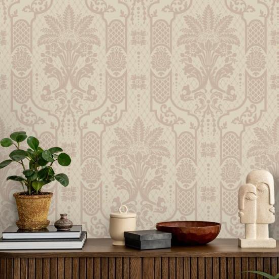 Floraison colonnaire Papier peint Blush Linen