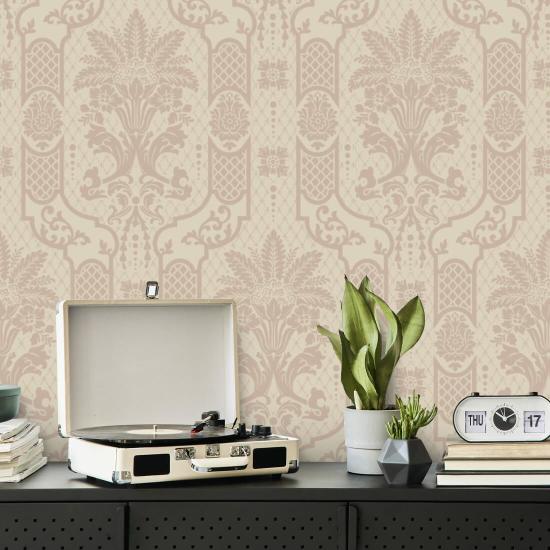 Floración columnar Papel pintado Blush Linen