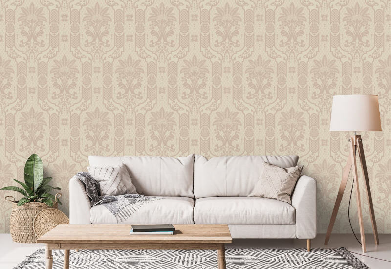 Columnar Bloom Blush Linen Bakgrund
