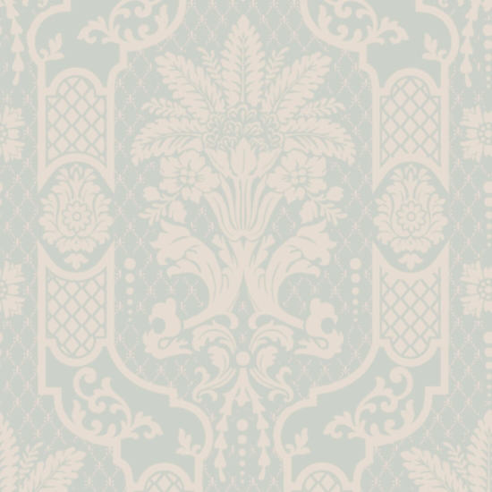 Columnar Bloom Cloud Blue Wallpaper