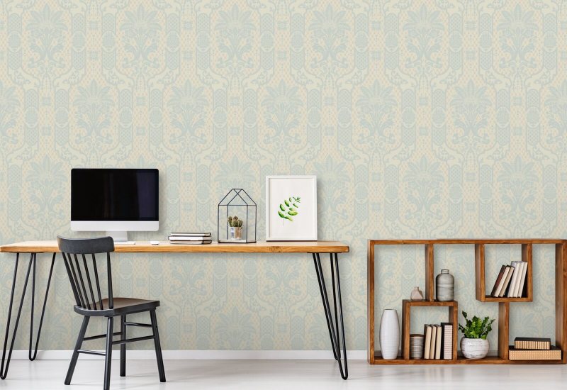 Zuilvormige bloei Eierschaalbehang