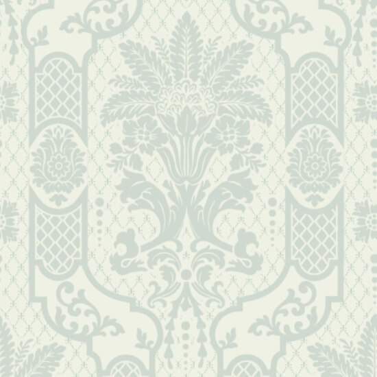 Columnar Bloom Pale Blue Gray Wallpaper