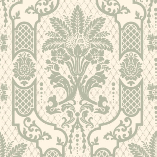 Zuilvormige bloei Thyme Green behang