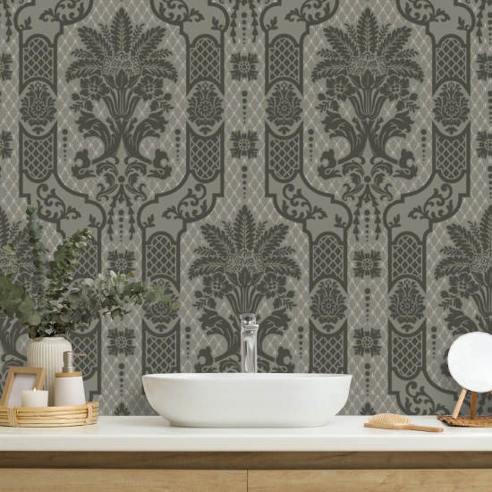 Säulenförmige Blüte Umber Ink Hintergrundbild