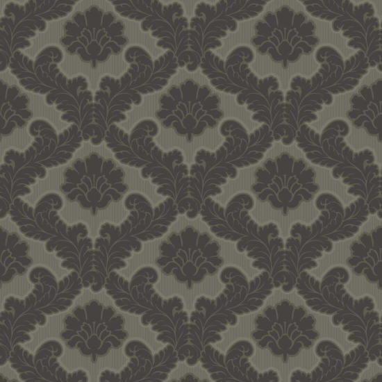 Drawing Room Leaf Brownstone Wallpaper