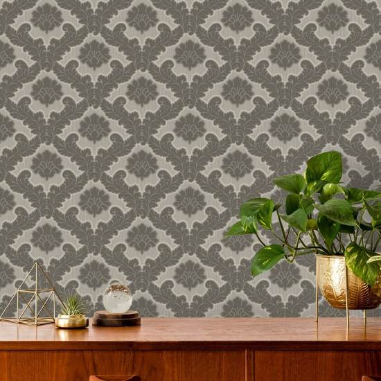Salon Leaf Driftwood behang