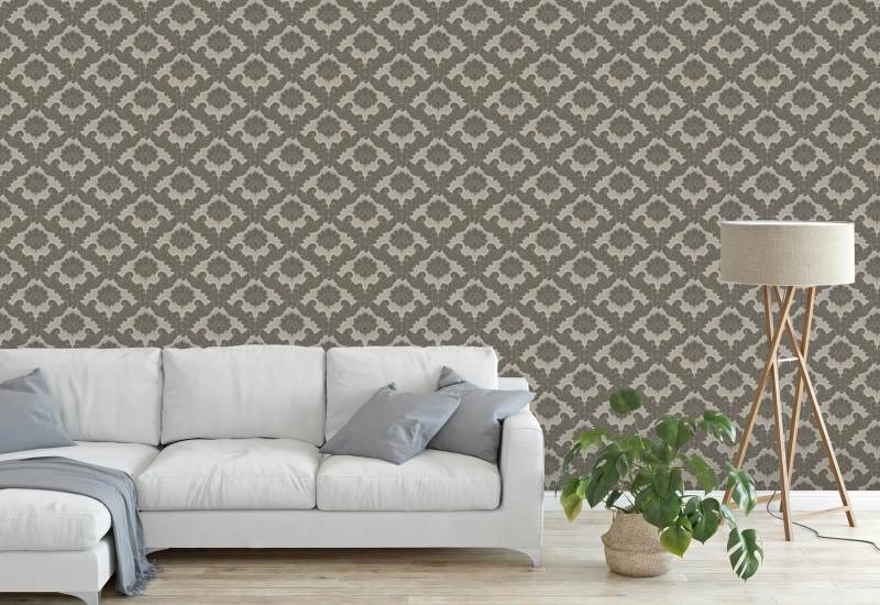 Drawing Room Leaf Driftwood Wallpaper