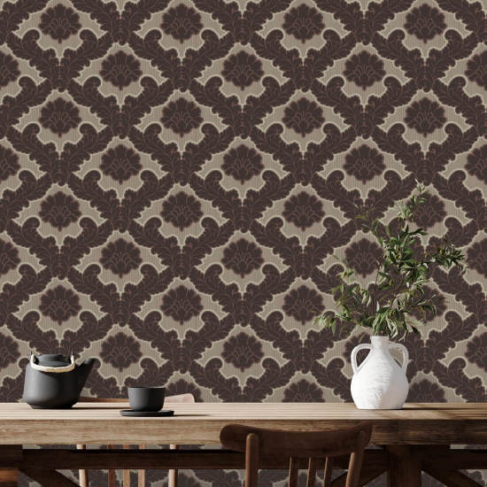 Feuille de salon Papier peint Maroon