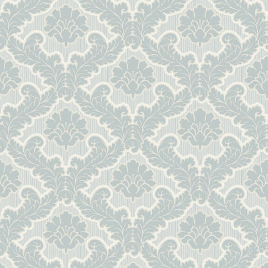 Drawing Room Leaf Platinum Wallpaper