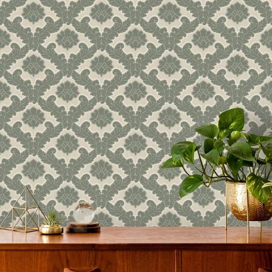 Salongsblad Sage Green Bakgrund