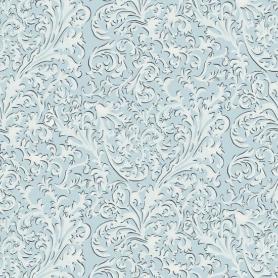 Florentine Vine Daytime Blue Wallpaper