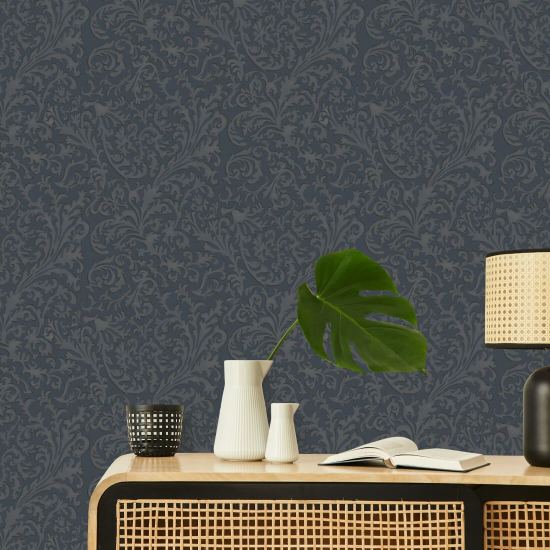 Florentine Vine Midnight Wallpaper