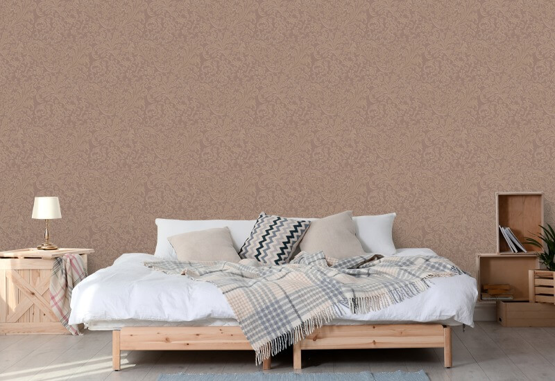Florentine Vine Red Clay Wallpaper