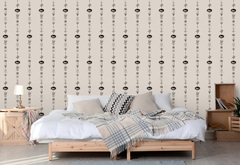 NeoClassical Stripe Sunbleached Pink Wallpaper