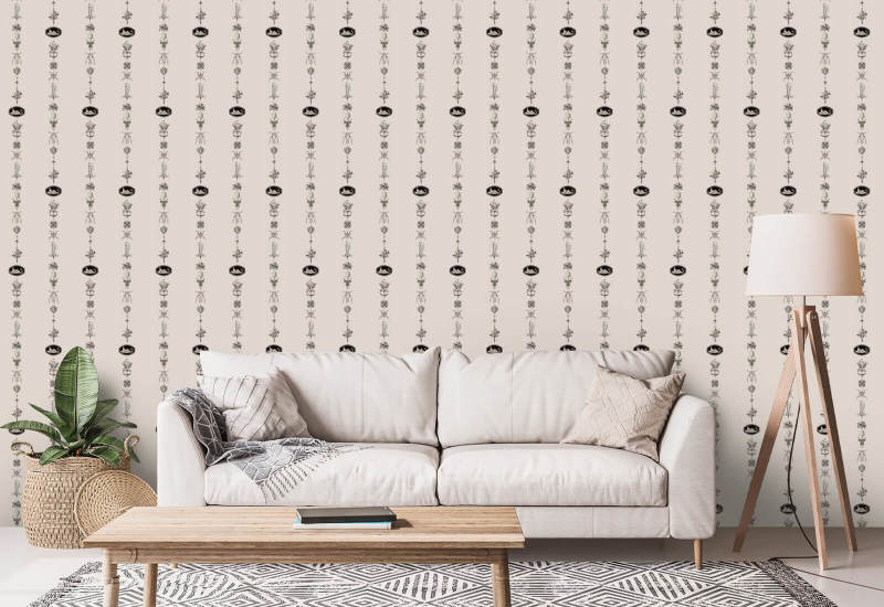 NeoClassical Stripe Sunbleached Pink Wallpaper