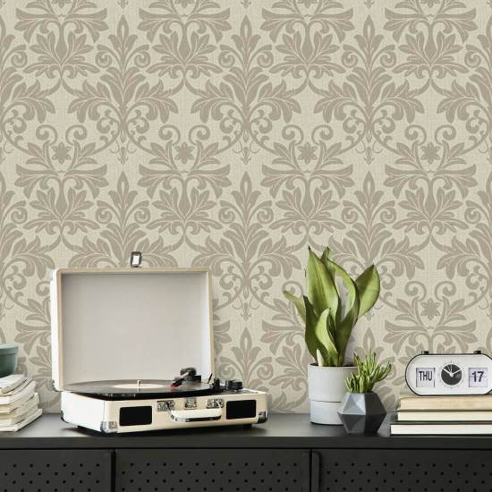 Relief rococo Papier peint Champagne
