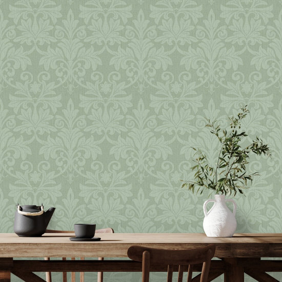 Relieve rococó Fondo de pantalla de Misty Green