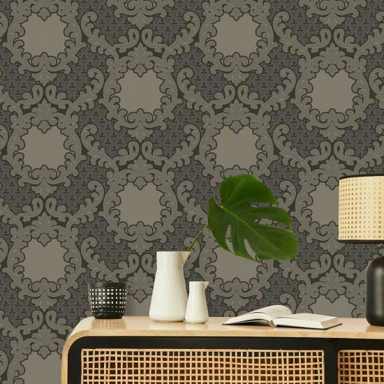 Shadow Leaf Damask Papier peint Drywood